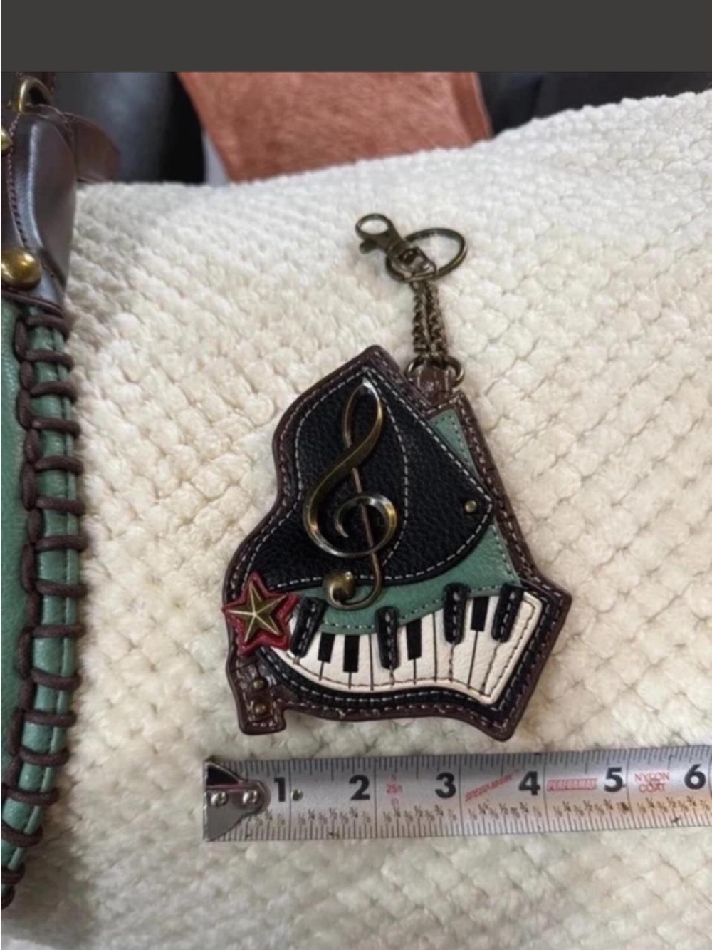 Chala Grand Piano Purse LARGE Bag charm / key fob - Picture 4 of 6